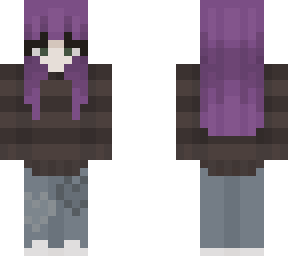 purple hair girl | Minecraft Skin