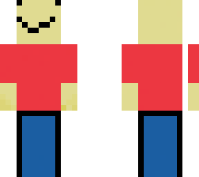 ugly skin with a red shirt