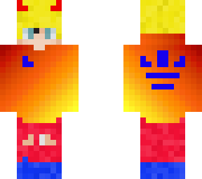 blonde devil with hoodie