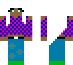 checker modern girl