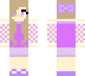 cute purple summer girl