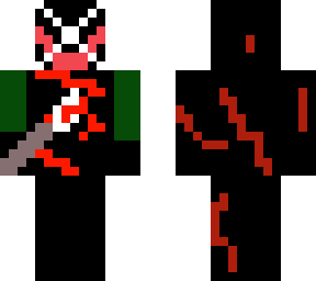 hacker with dripping blood