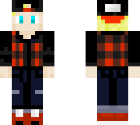 hat and plaid