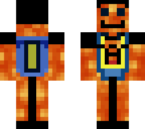 lava boy with a t-shirt and hair and jetpack