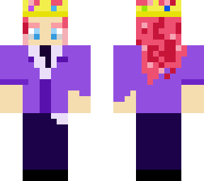 purple tuxedo crown