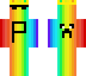 Rainbow king | Minecraft Skin