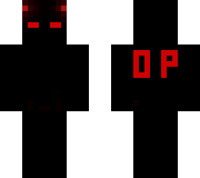 red horns and eyes op skin without belt fixed