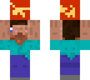 steve found lava!!! (cursed steve)