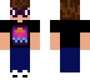 vaporwave boy with glasses