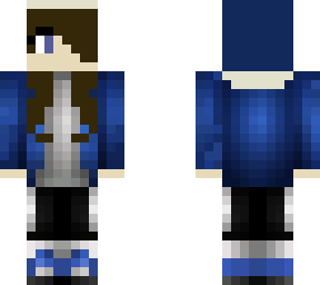 blue hoodie