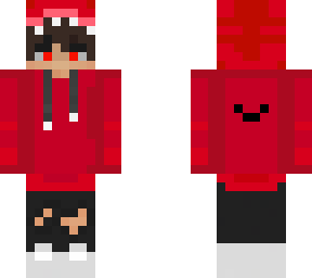 cool red dino emo boy
