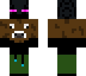 cow holding enderman head
