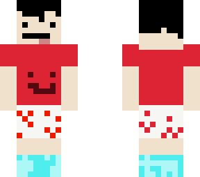 dumb guy with heart underwear
