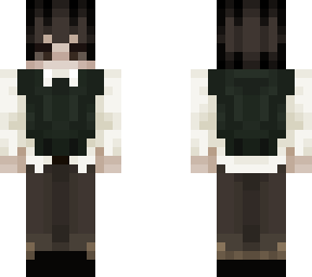 green pull-over vest