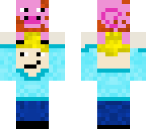 guy carrying pig