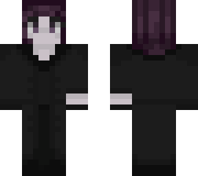 purple hair lady trench coat yes