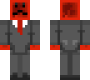 red stone in suit