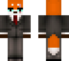 a fox in a suit