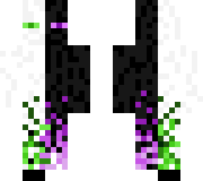 black and white enderman