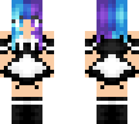 blue and purple maid