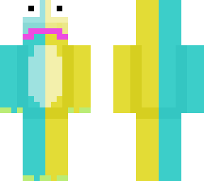 blue and yellow frog