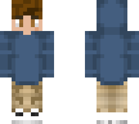 blue hoodie