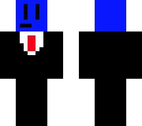 blue man in a suit