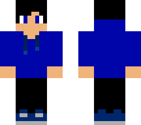 icewolf10 minecraft skin with hoodie (remake 2)