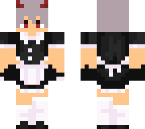 in a maid outfit lol