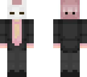 pink hair suit