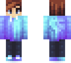 purple bleu boy