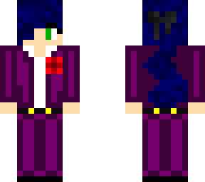purple in suit