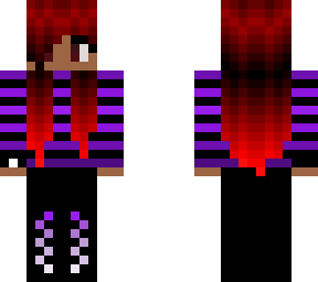 red and purple glow
