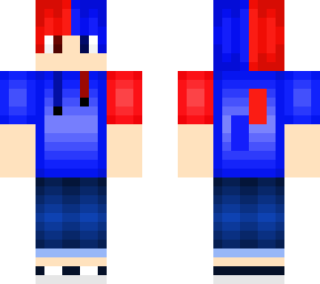 red blue hoodie