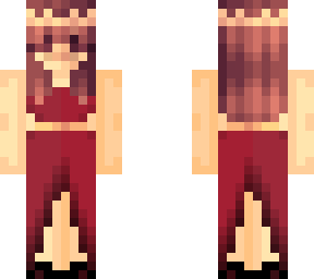 red gold dress w horns