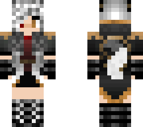 Snow Wolf Minecraft Skin