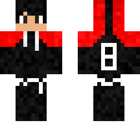 black & red sports hoodie #8