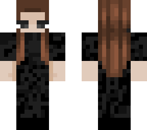 black camouflage outfit (girl 1)