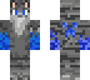 blue fire cat :v