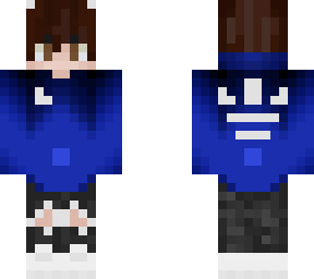 blue hoodie