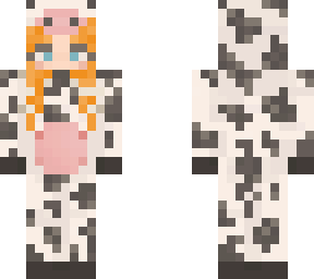 cow skin, girl