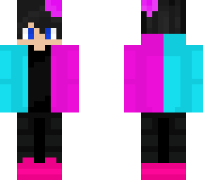 crystal pink&light blue jacket