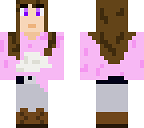 girl with cloud sweater