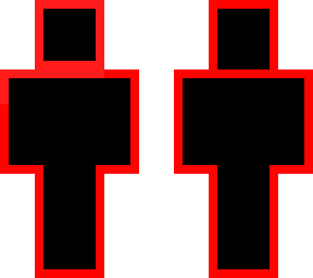 glowy person (red)