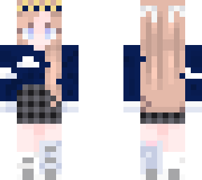 ilaea navy and skirt