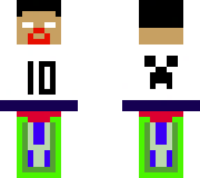 messi + herobrine + creeper