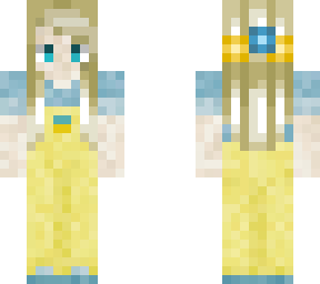 slava ukraini - a girl dressed in the national colors of ukraine (with crownet)