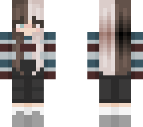 split haired girl