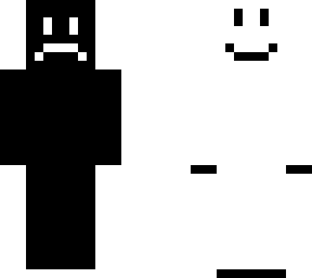 two-faced (black & white)