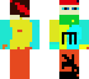 yellow and cyan